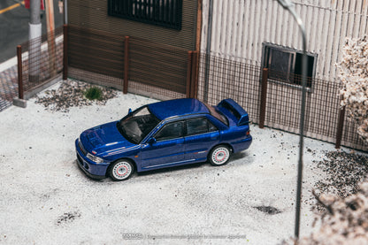 (Pre-Order) (T64G-049-BL) Tarmac Works - Mitsubishi Lancer GSR Evolution II - Blue