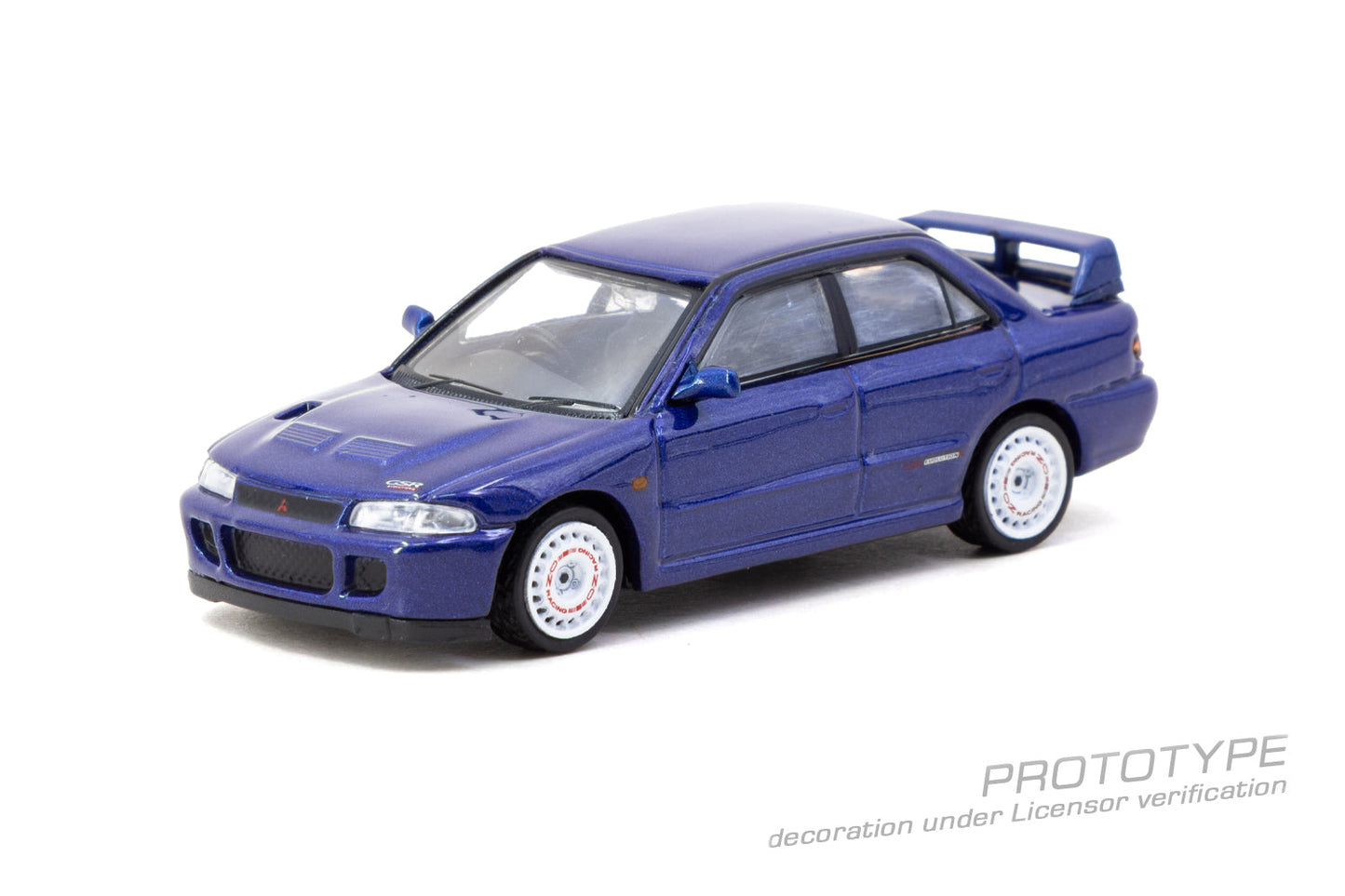 (Pre-Order) (T64G-049-BL) Tarmac Works - Mitsubishi Lancer GSR Evolution II - Blue