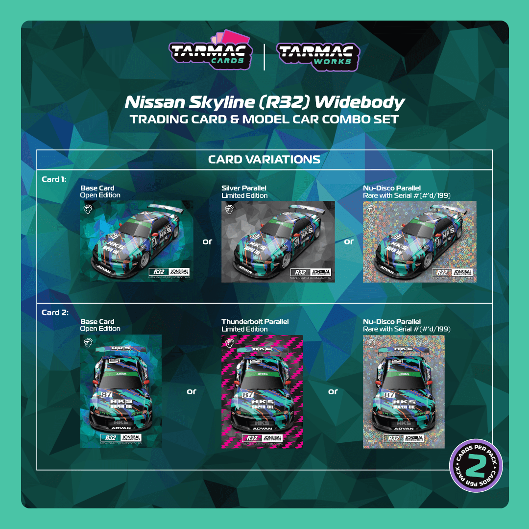 (Pre-Order) (T64G-061-HKS) Nissan Skyline (R32) Widebody HKS