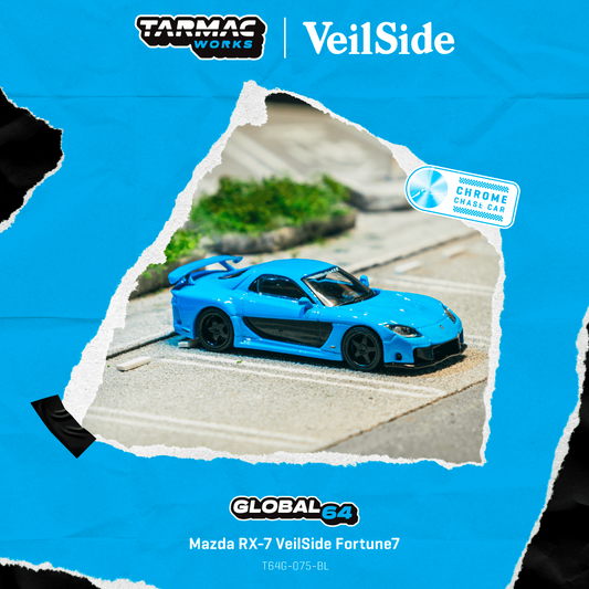 (T64G-075-BL) Mazda RX-7 VeilSide Fortune7 (Blue)