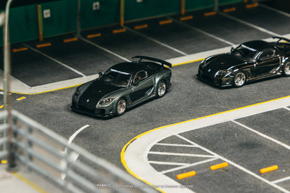 (Pre-Order) (T64G-075-GY) - Mazda RX-7 VeilSide Fortune7 Grey metallic / Black