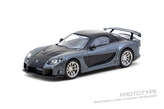 (Pre-Order) (T64G-075-GY) - Mazda RX-7 VeilSide Fortune7 Grey metallic / Black