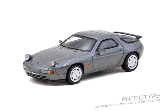 Tarmac Works 1:64 Porsche 928 S4 Grey Metallic (T64G-085-GY) - Front View
