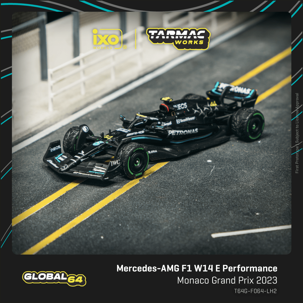 (T64G-F064-LH2) Mercedes-AMG F1 W14 E Performance  Monaco Grand Prix 2023 - Lewis Hamilton