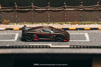 (Pre-Order) (T64G-TL005-BCF) Koenigsegg Agera RS (Black Carbon Fiber / Red Accents)