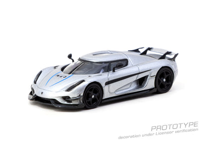 (Pre-Order) (T64G-TL017-SL) Koenigsegg Regera (Silver Metallic / Blue Accents)