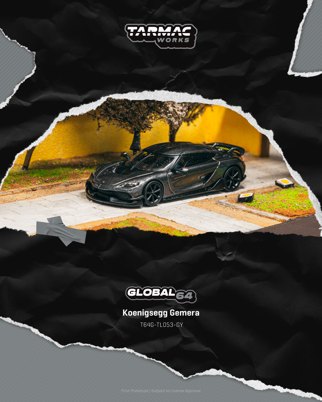 (Pre-Order) (T64G-TL053-GY) Koenigsegg Gemera Grey