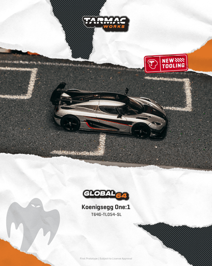 (Pre-Order) (T64G-TL054-SL) Koenigsegg One:1 (Silver)