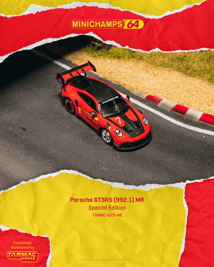 (Pre-Order) (T64MC-023-RE)  Porsche GT3RS(992.1) MR - Red