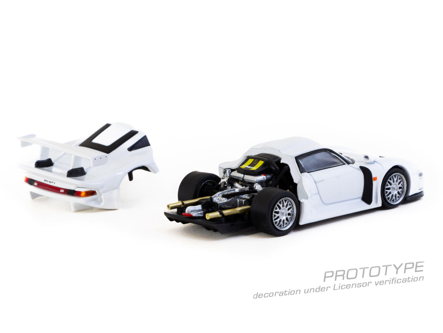 (Pre-Order) (T64P-004-WH) Porsche 911 GT1 (White)