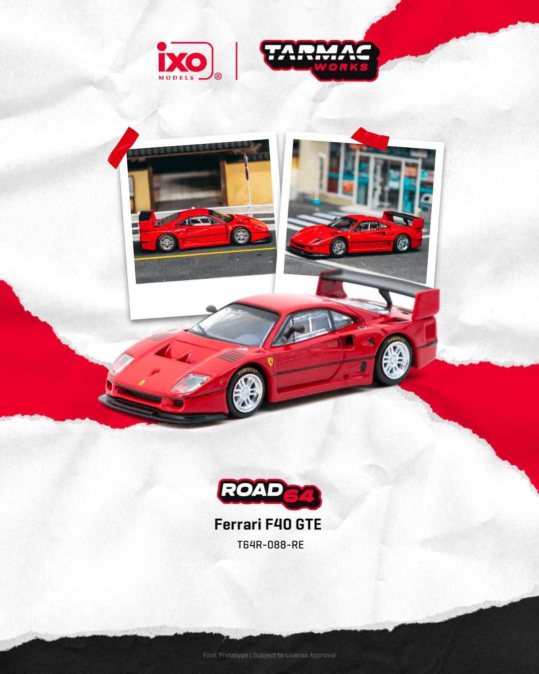 (Pre-Order) (T64R-088-RE) Ferrari F40 GTE