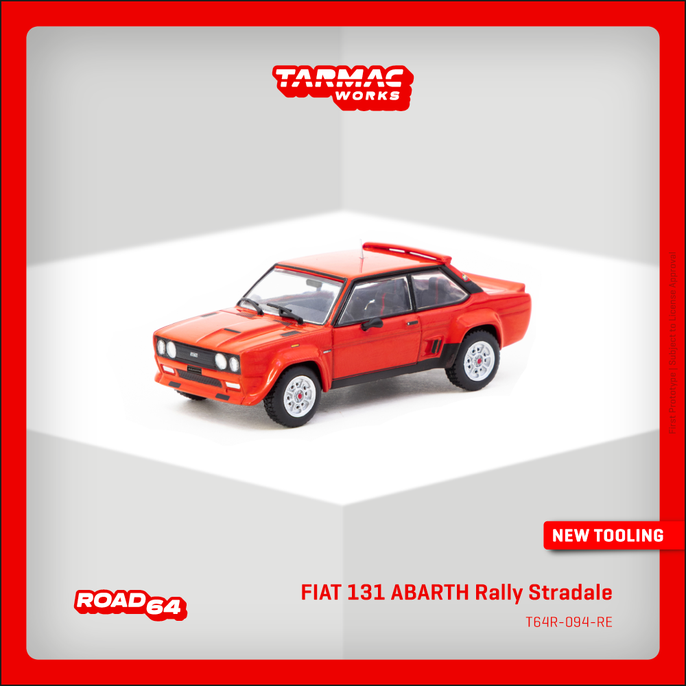 (Pre-Order) (T64R-094-RE) - FIAT 131 ABARTH Rally Stradale Red