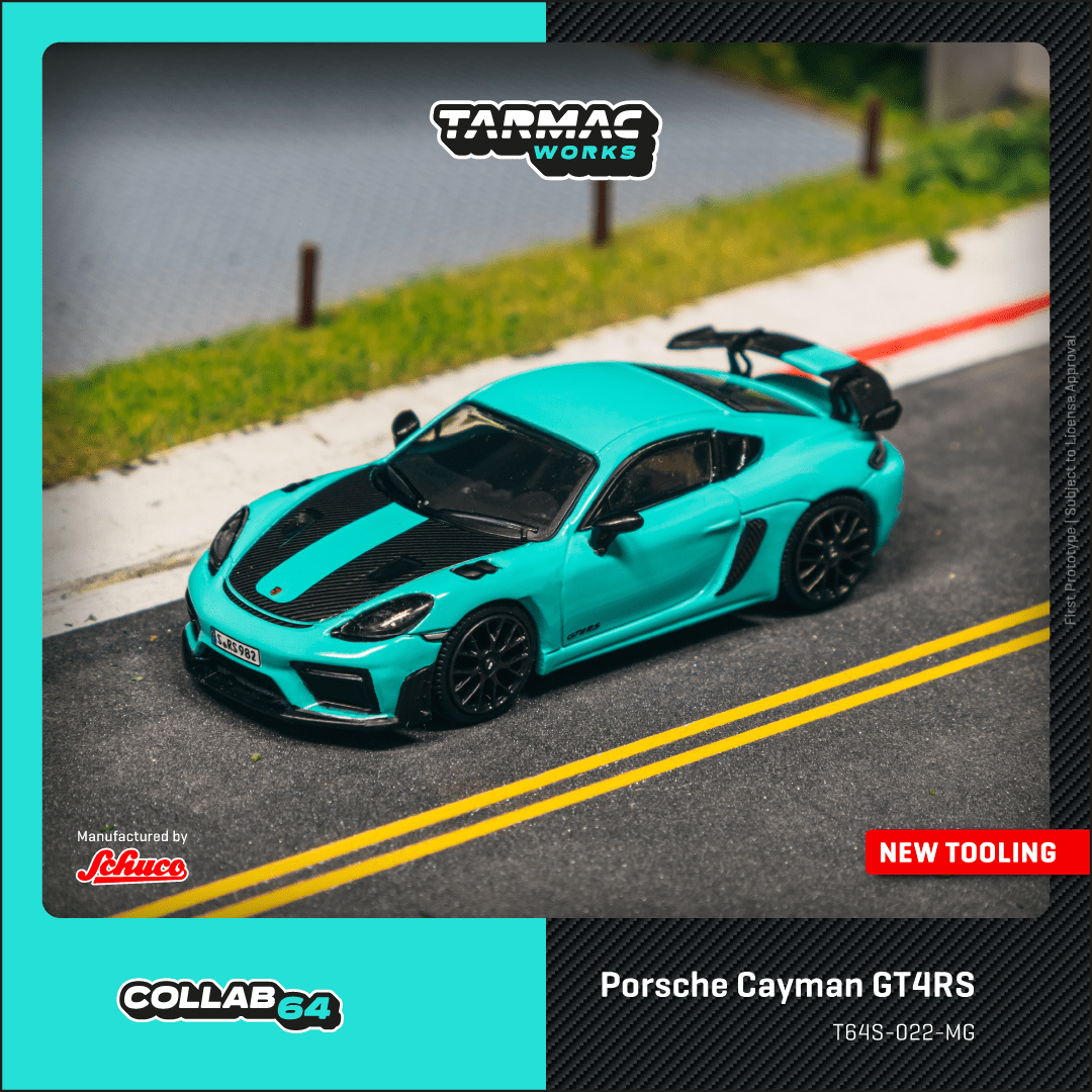 (Pre-Order) (T64S-022-MG) - Porsche Cayman GT4RS (Mint Green)