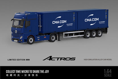 (Pre-Order) (TM646725) Benz Actros Container Truck