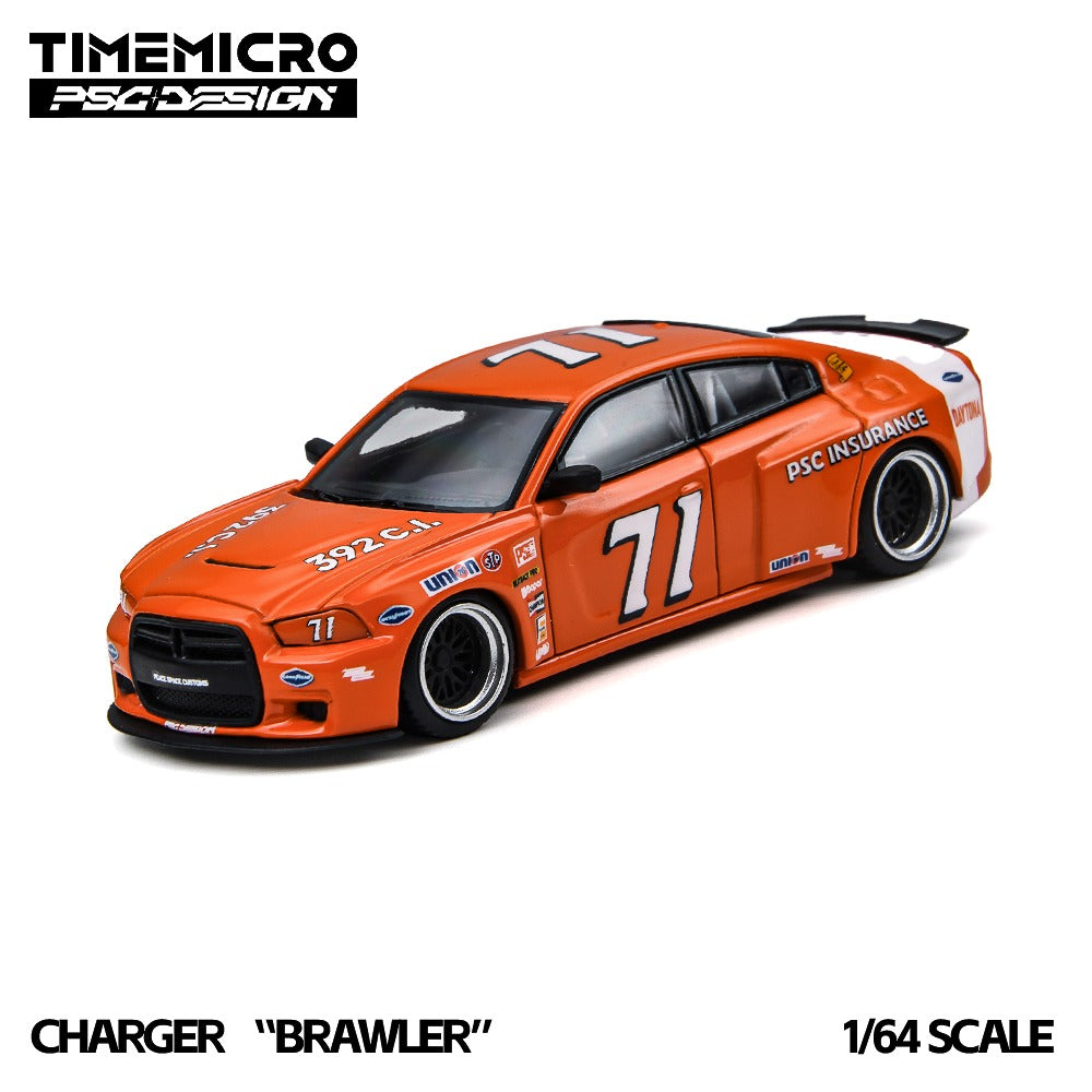 (Pre-Order) (TM648209) TimeMicro × PSC DESIGN Charger "Brawler" Daytona71 Replica Livery