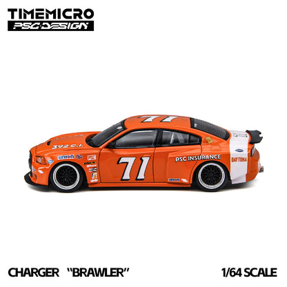(Pre-Order) (TM648209) TimeMicro × PSC DESIGN Charger "Brawler" Daytona71 Replica Livery