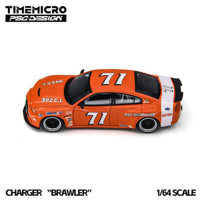 (Pre-Order) (TM648209) TimeMicro × PSC DESIGN Charger "Brawler" Daytona71 Replica Livery