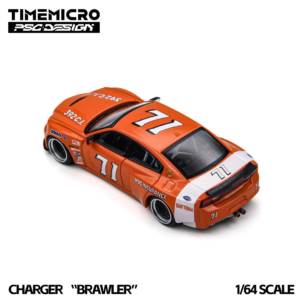 (Pre-Order) (TM648209) TimeMicro × PSC DESIGN Charger "Brawler" Daytona71 Replica Livery