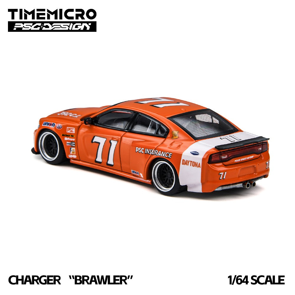 (Pre-Order) (TM648209) TimeMicro × PSC DESIGN Charger "Brawler" Daytona71 Replica Livery