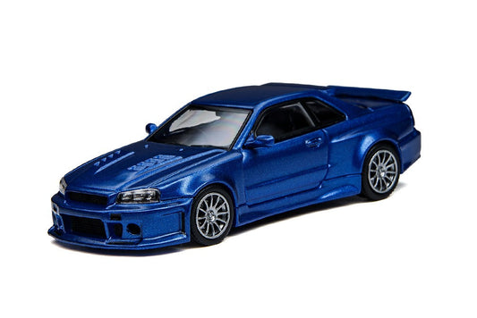 Time Micro x PSC Design 1:64 R34 Toothed Tiger x RWB 964 Double Blue (TM648403) - Side View