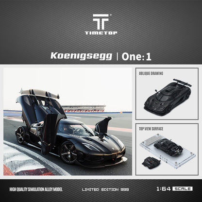 (TT644814) Koenigsegg One:1 (Full Carbon Black)