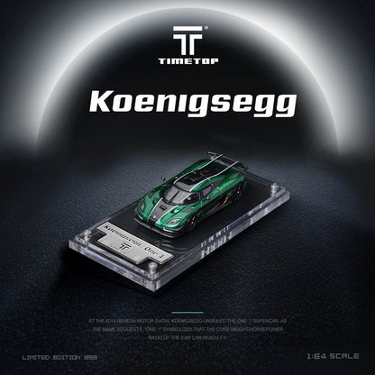 (Pre-Order)(TT644813) Koenigsegg One:1 (Green)