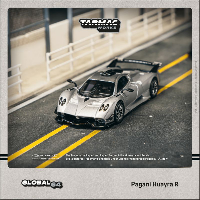 (Pre-Order) (T64G-TL035-SL) Pagani Huayra R (Satin Silver)