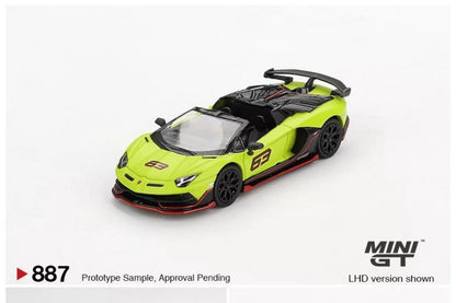 (MGT00887) Lamborghini Aventador SVJ 63 Roadster Verde Shock - Box Variant
