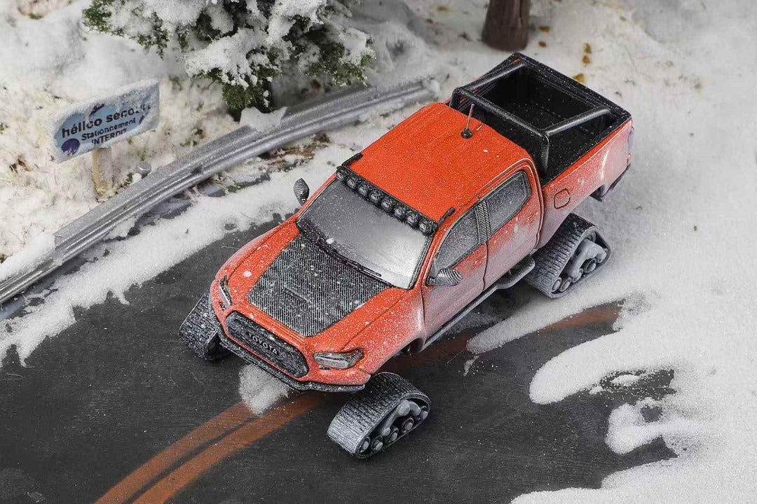 (KS-077-508) Toyota Tacoma pickup - Snow Version (Orange snowflake version)