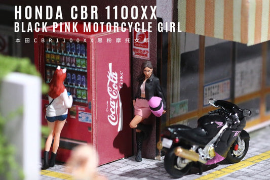 (Pre-order) (MO222140) Honda CBR1100XX black with resin figurine