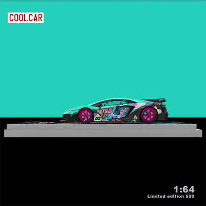 (CC643828-1) Lamborghini GTEVO Hatsune livery with figurine