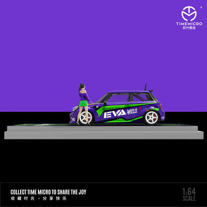 (TM643637-1) MINI COOPER- Purple EVA with figurine