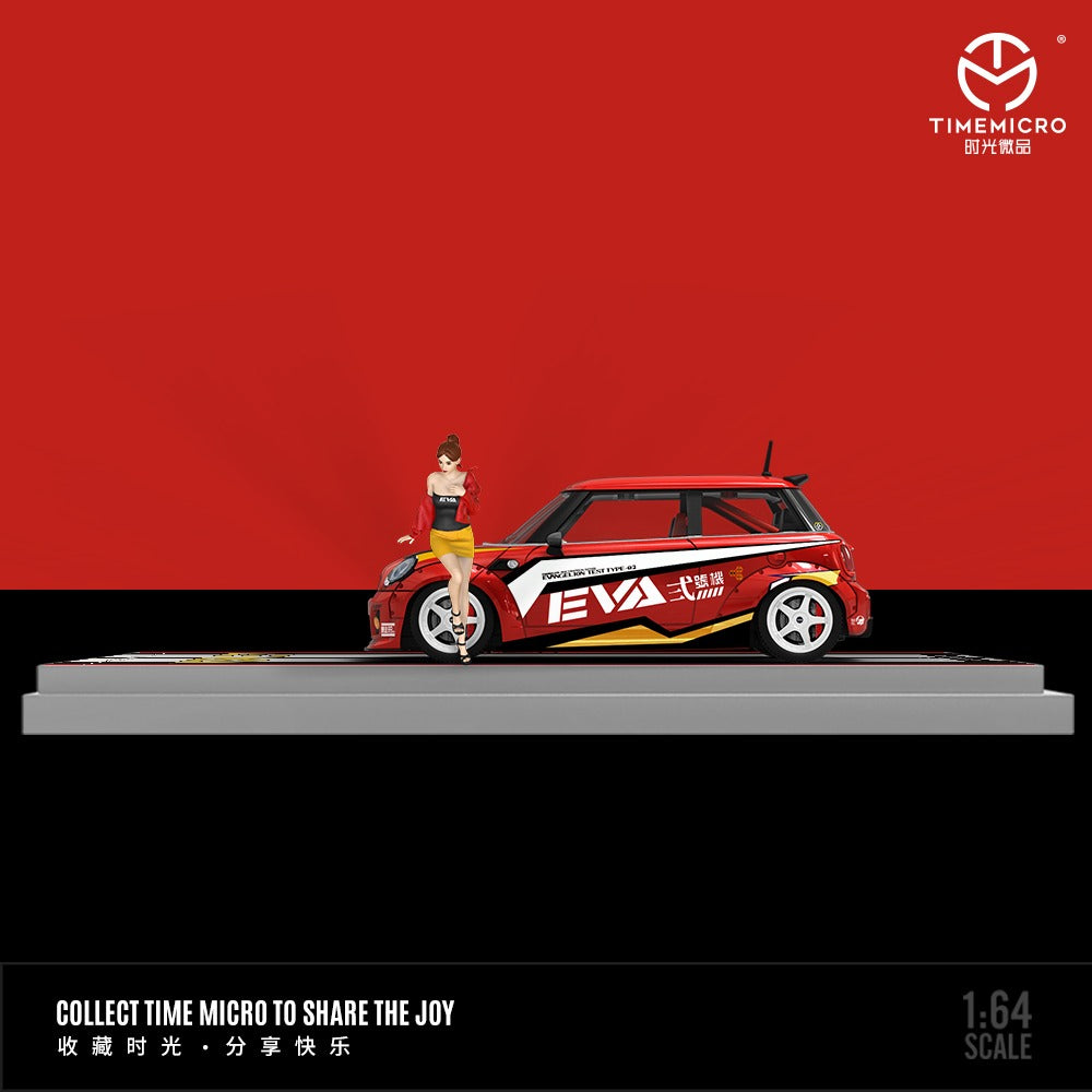 (Pre-Order) (TM643638-1) MINI COOPER- Red EVA with figurine