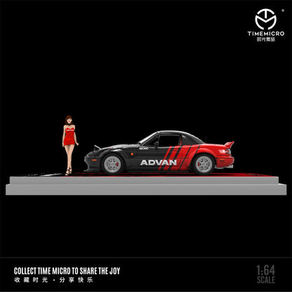 (Pre-Order) (TM646911-1) Mazda MX5-ADVAN livery with figurine