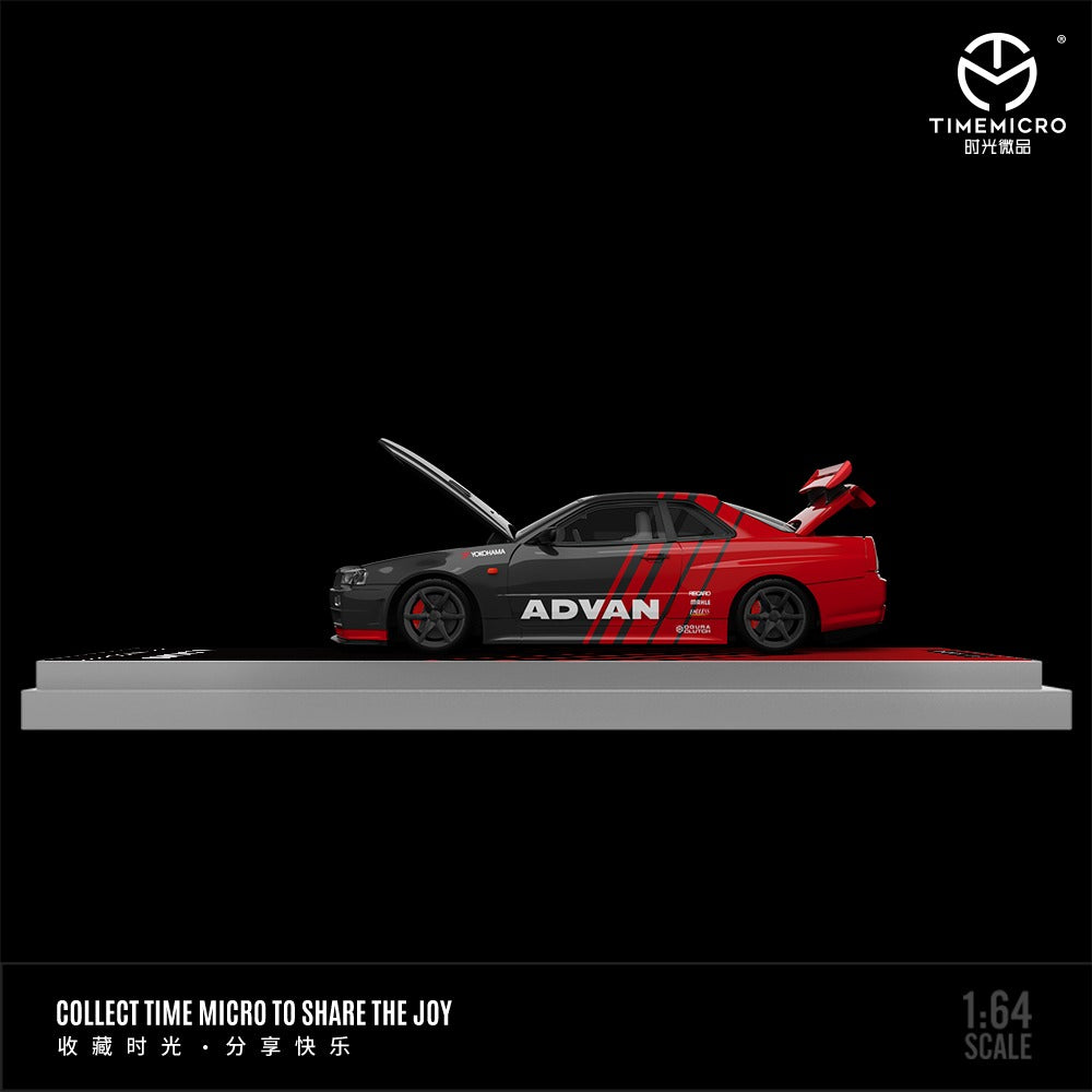 (Pre-Order) (TM646316) Skyline R34 Advan livery