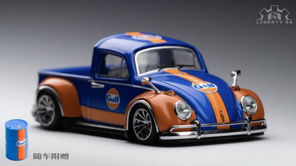 [Fulfimment] Beetle pickup truck + Resin Gulf Oil Barrel (Gulf livery)