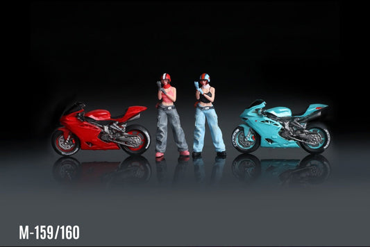 (Pre-Order) Ducati Motorbike Girl Figurine Set