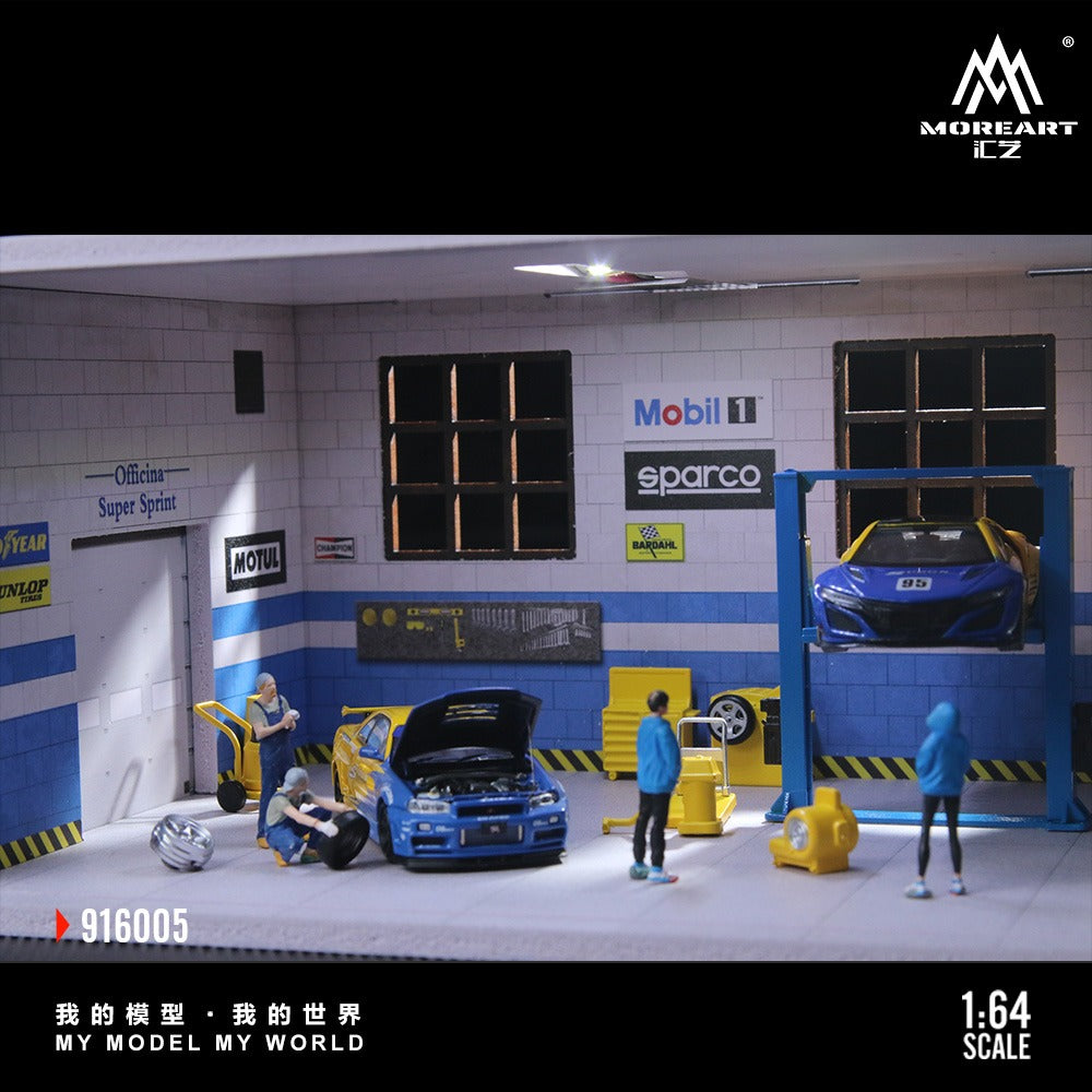 (Pre-Order) (MO916005) Auto Repair Shop D Model - Light Edition Scene
