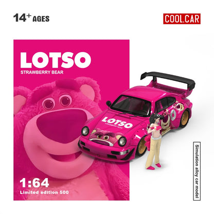 (Pre-Order) Cool Car - Porsche 964 (Strawberry Bear Series)