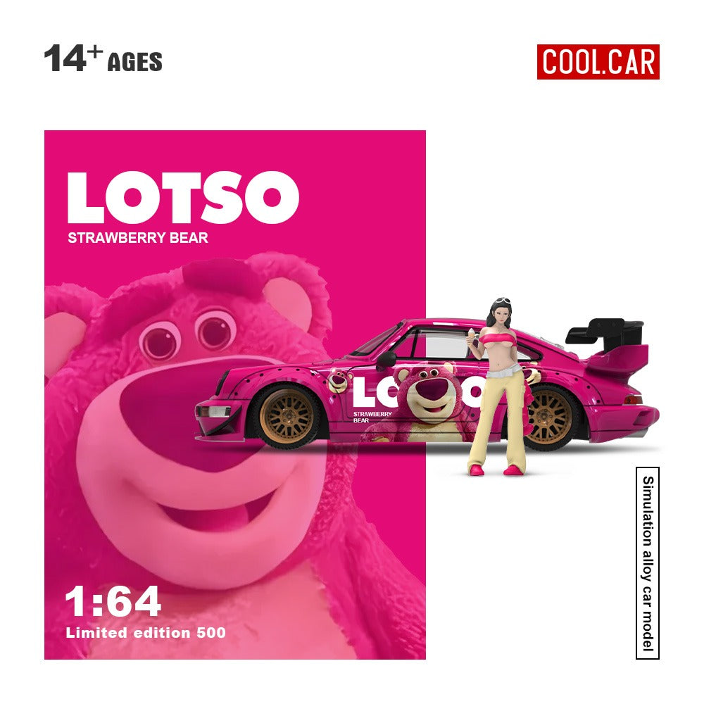 (Pre-Order) Cool Car - Porsche 964 (Strawberry Bear Series)
