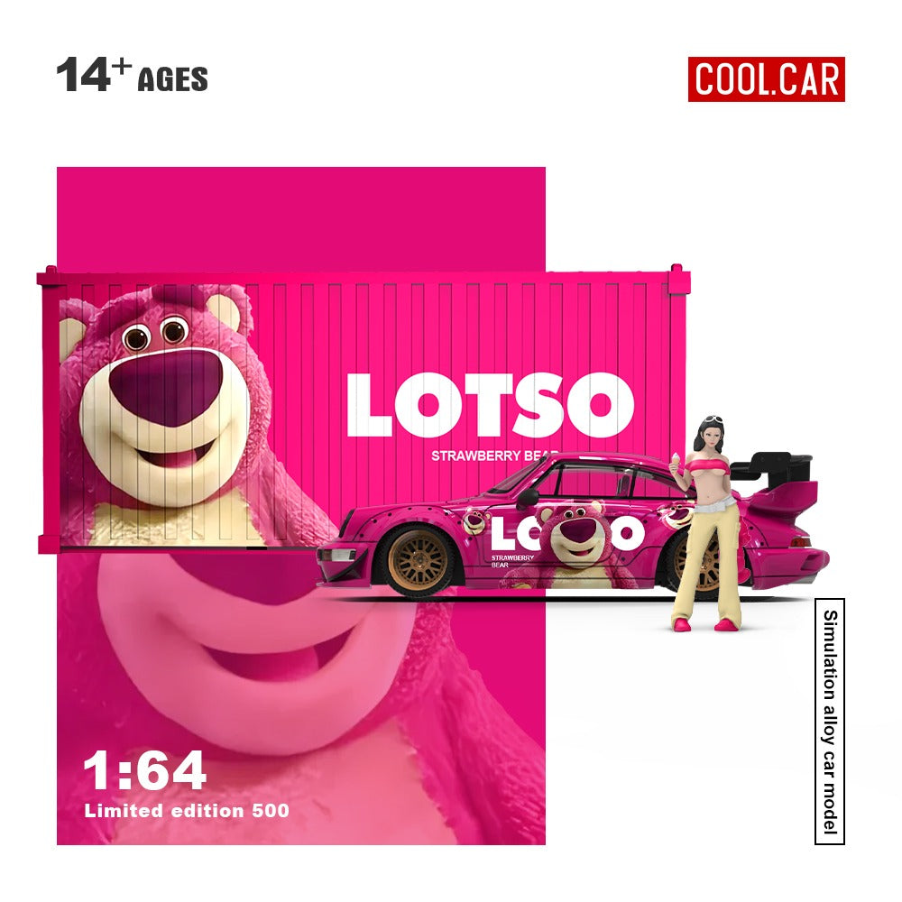 (Pre-Order) Cool Car - Porsche 964 (Strawberry Bear Series)