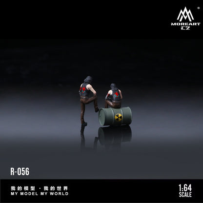 (Pre-Order) (MO223056) Silver Arm Figurine set + Biohazard barrel