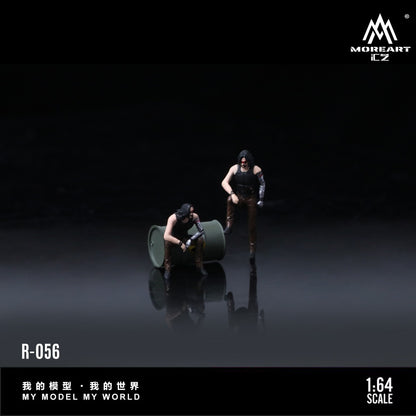 (Pre-Order) (MO223056) Silver Arm Figurine set + Biohazard barrel