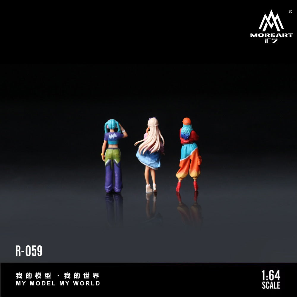 (MO223059) Trendy girl Figure Set