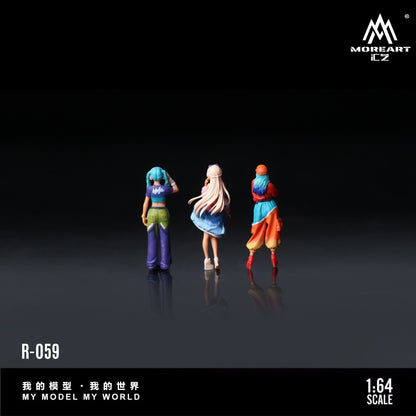 (MO223059) Trendy girl Figure Set