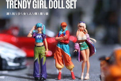 (MO223059) Trendy girl Figure Set