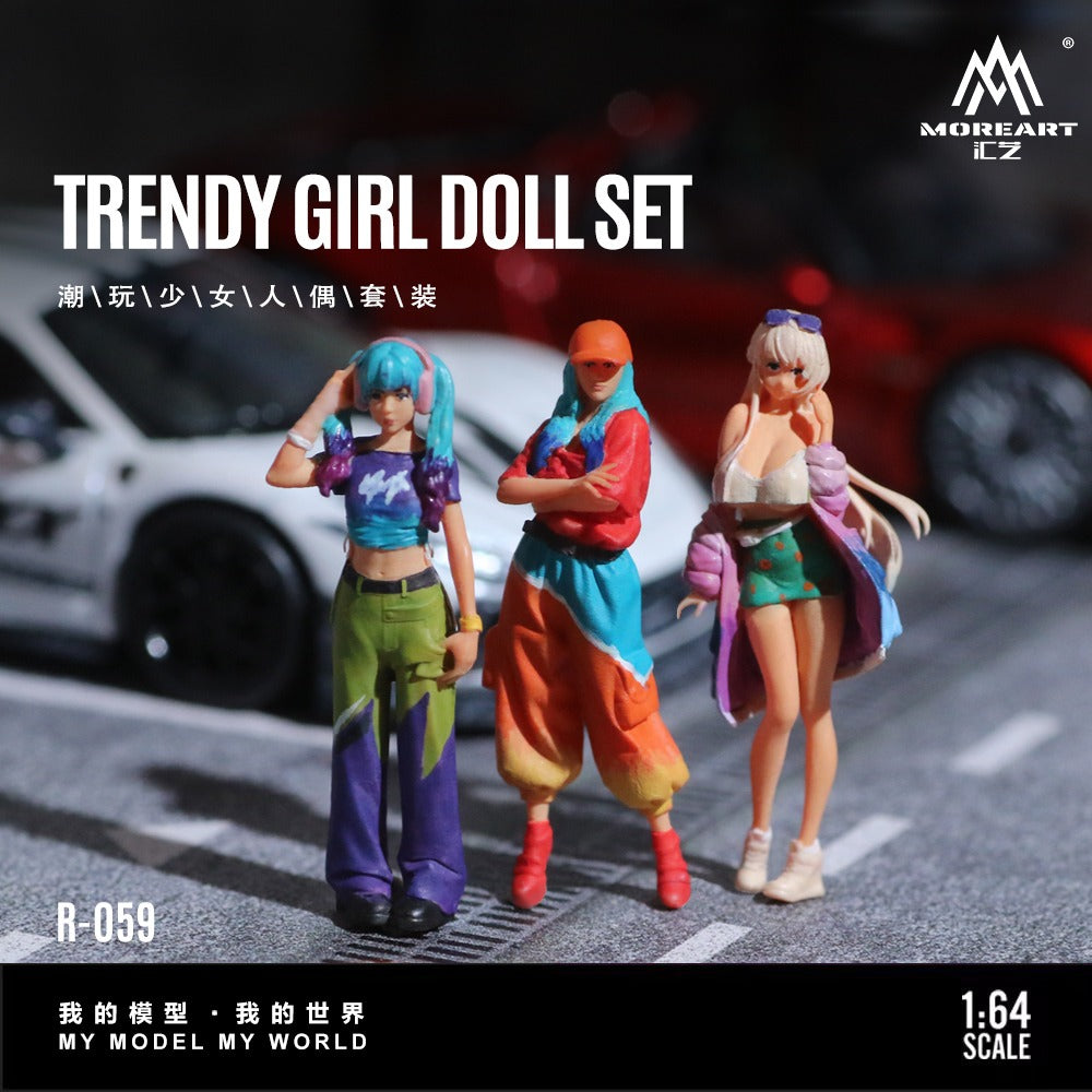(MO223059) Trendy girl Figure Set