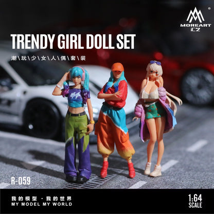 (MO223059) Trendy girl Figure Set