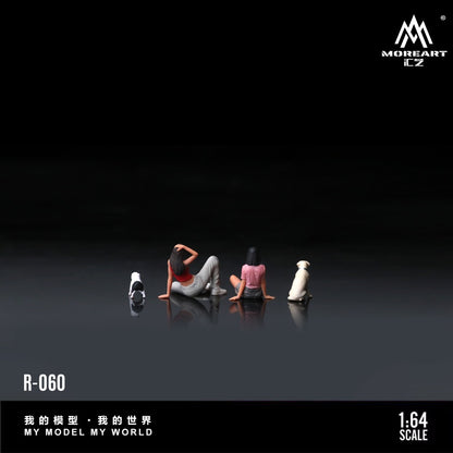 (Pre-Order) (MO223060) Dog Walking Girl figurine set (RESIN)