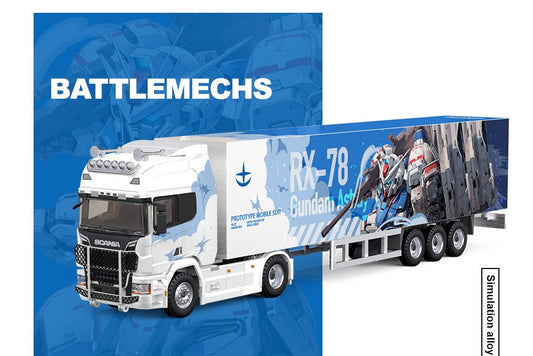 (Pre-Order) (CC644021) Scania Container Truck - (RX-78 Mecha Livery)